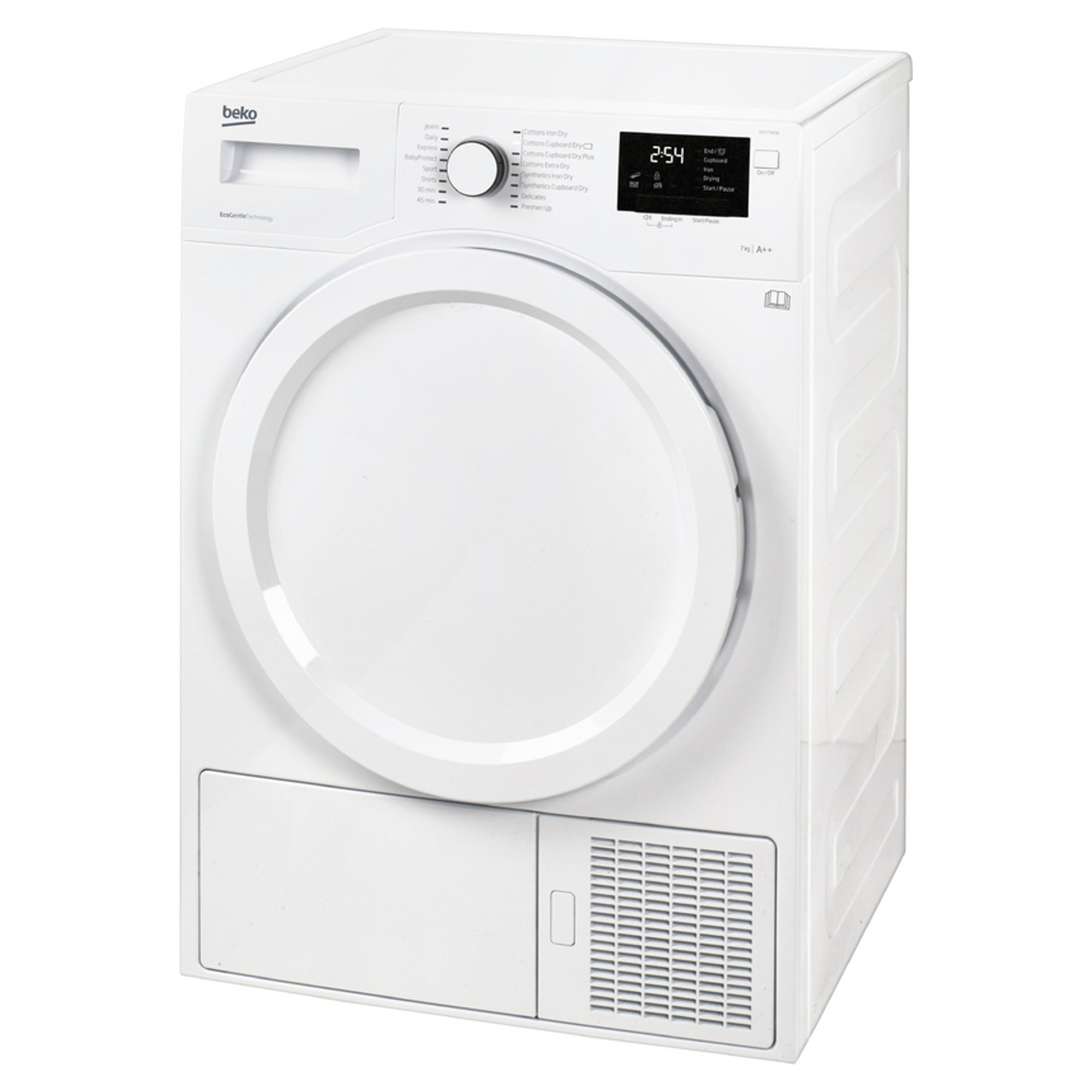 Beko DHY7340W A++ Energy Rated 7kg Load Heat Pump Condenser Dryer in