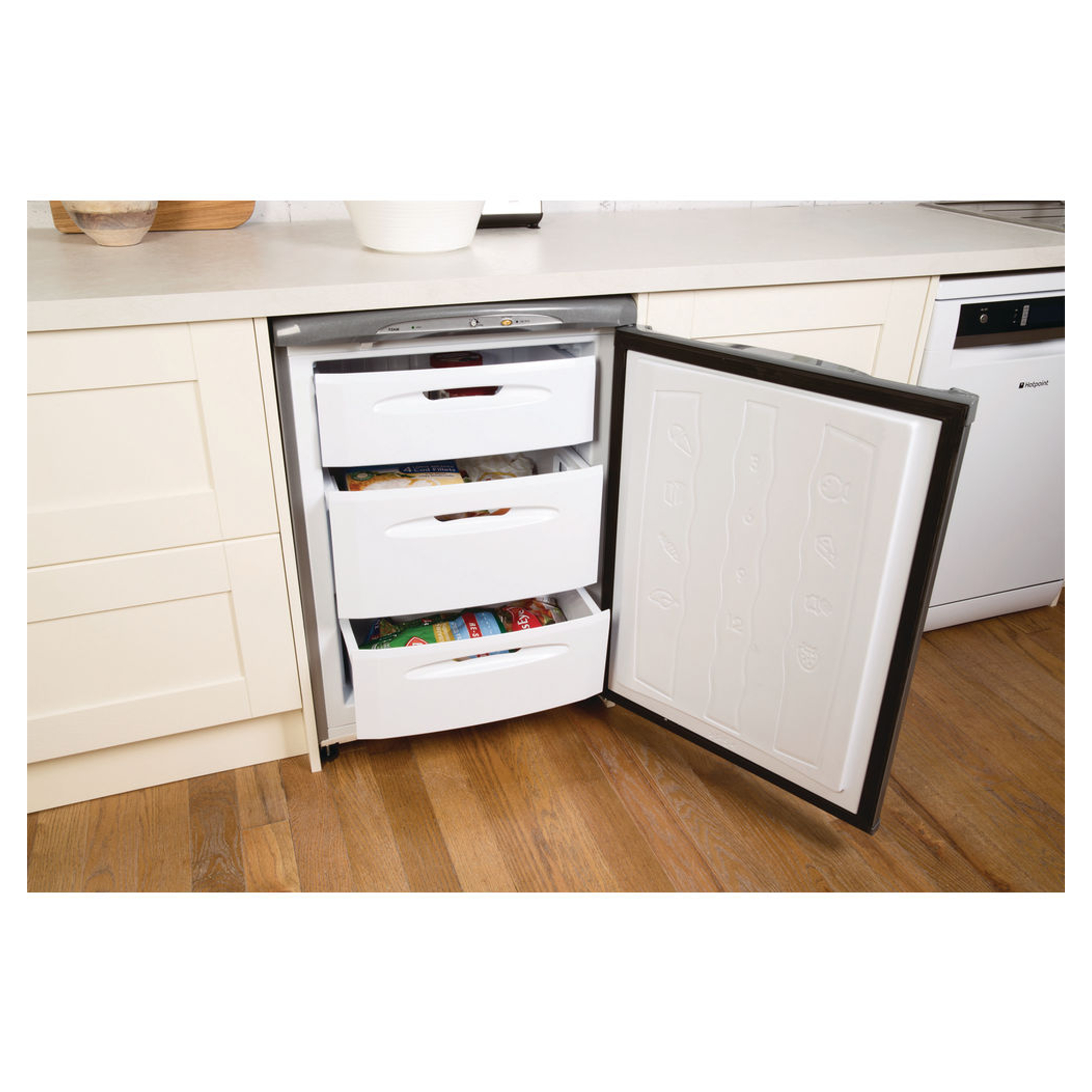 Hotpoint FZA36G.1 Frost Free UnderCounter Freezer with 73L Capacity in