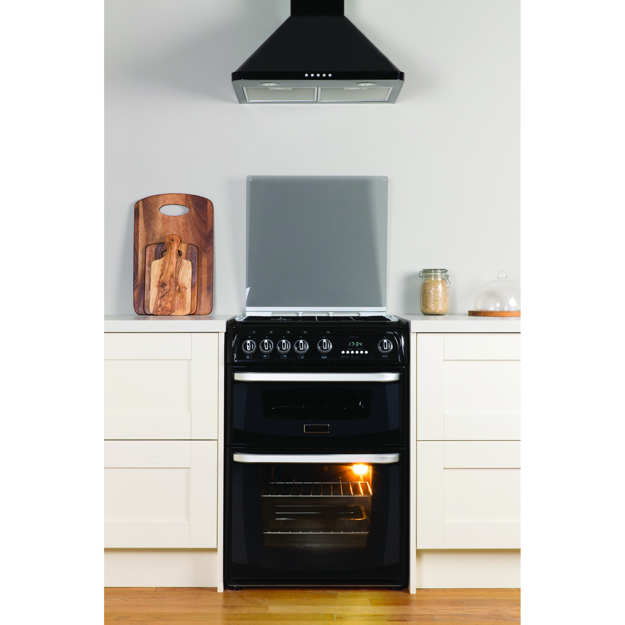 Hotpoint CH60GCIK Gas Cooker with 4 Burner Hobs Black eBay