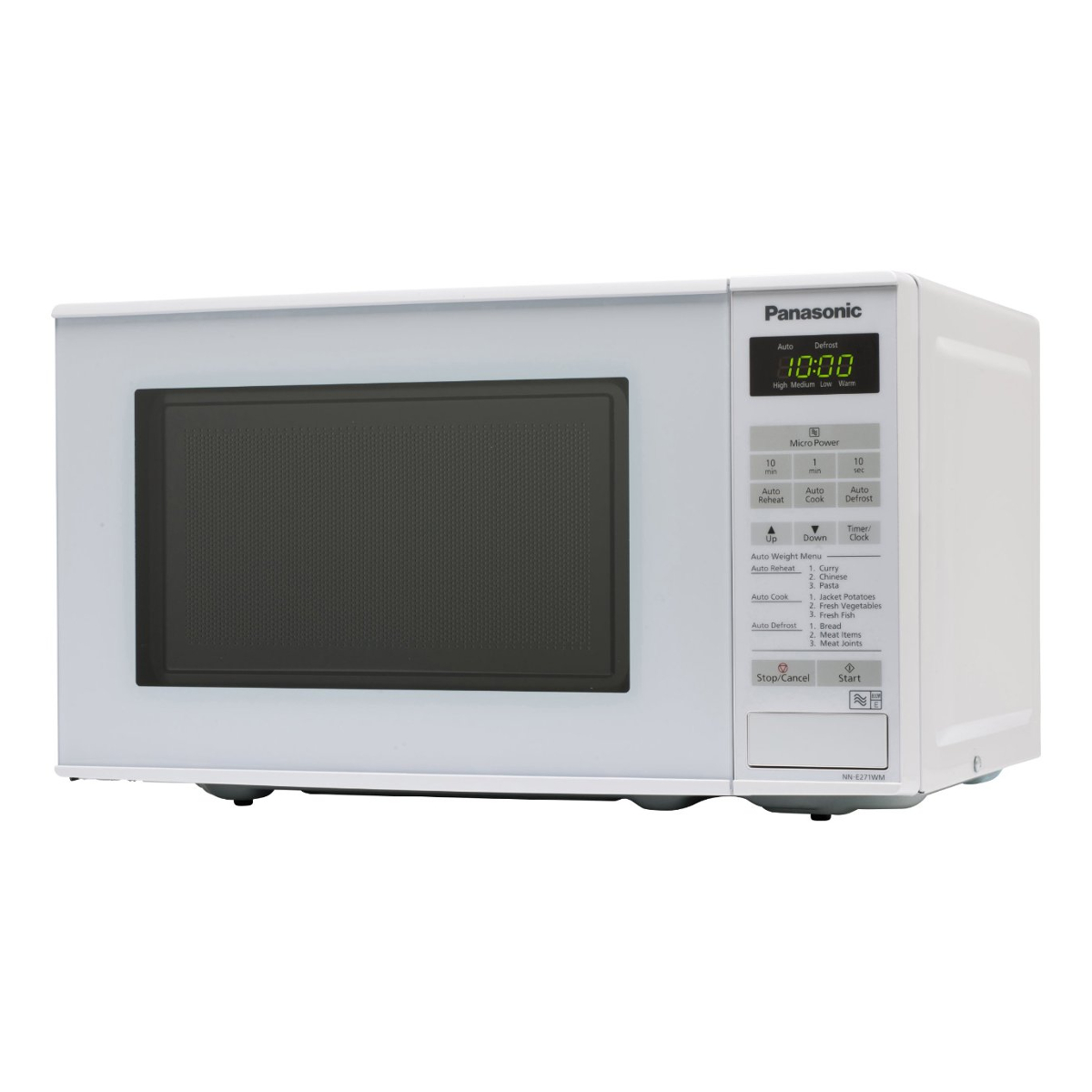 Panasonic NNE271WMBPQ 800W Microwave Oven 20L Capacity. 5 Power Levels
