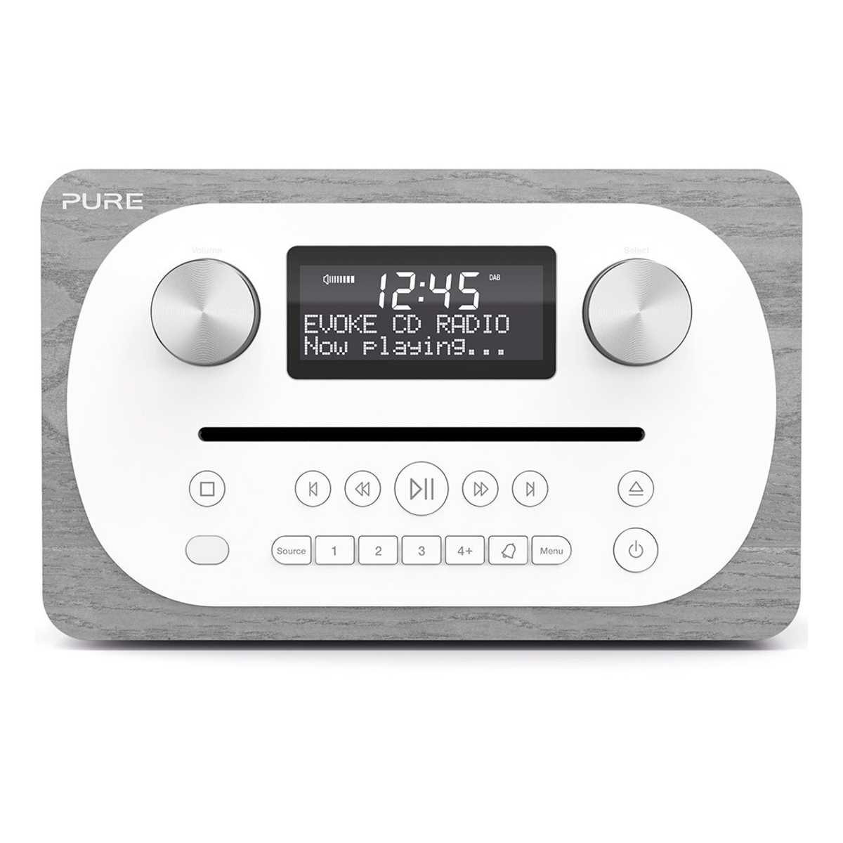 Pure EVOKECD4GREY AllInOne DAB+/FM Music System with CD and