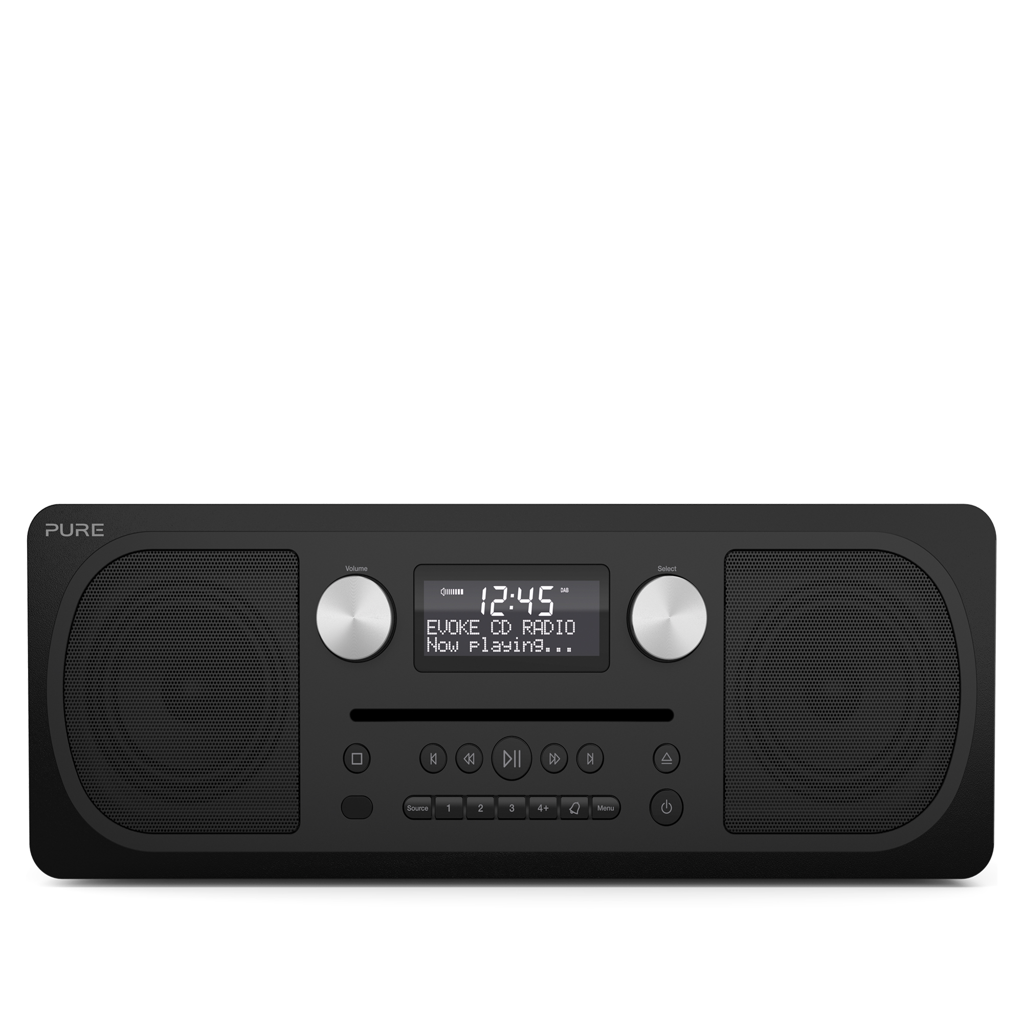 Pure Evoke CD6 DAB+/FM Bluetooth Radio with CD Player Black