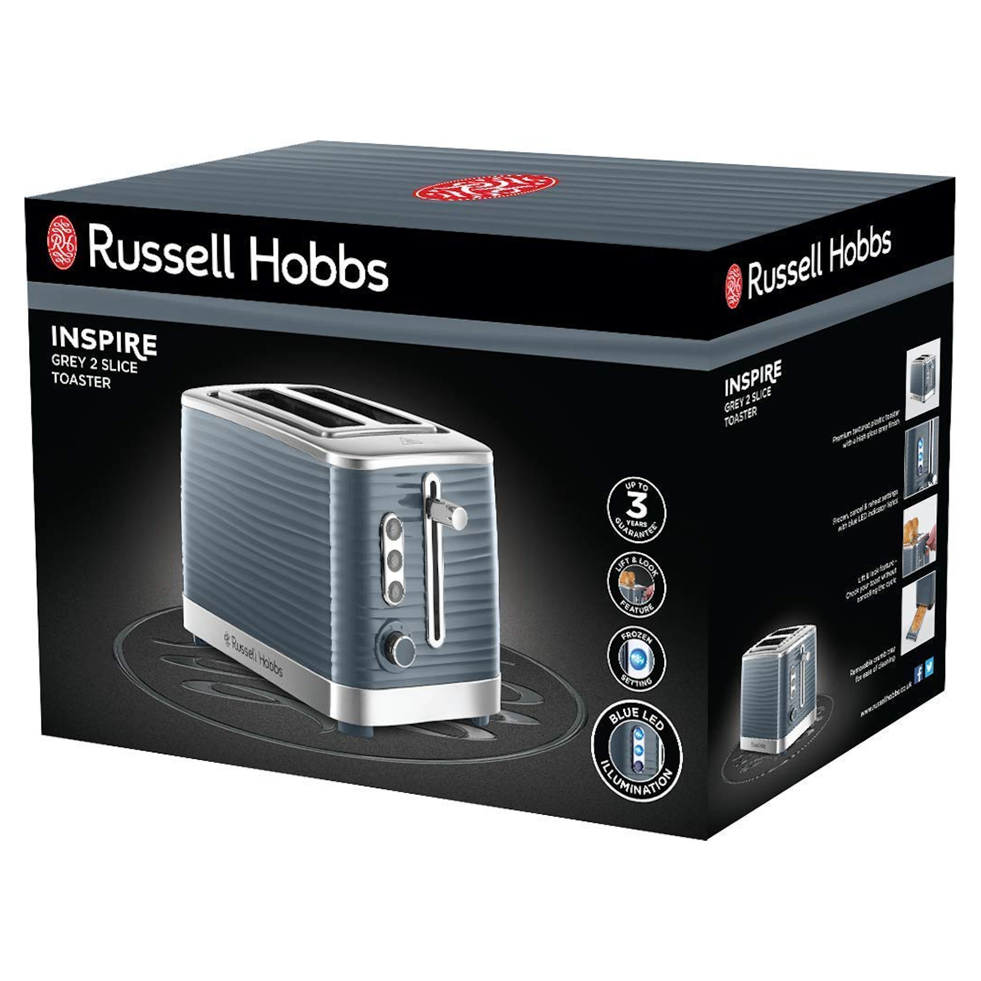 Russell Hobbs 24373 Inspire 2 Slice Toaster 5038061100044 eBay