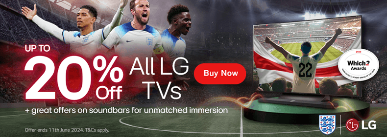 Up to 20% off selected LG TVs