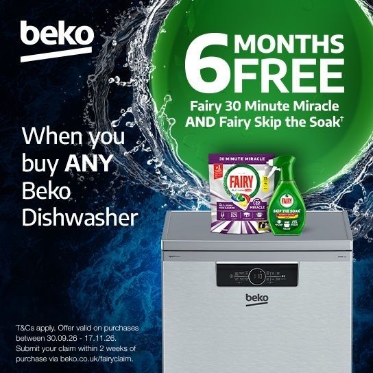 Claim free Fairy dishwasher gift set with purchase