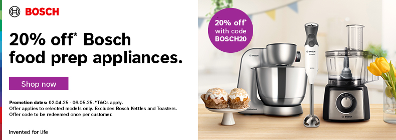 20% off with voucher code BOSCH20