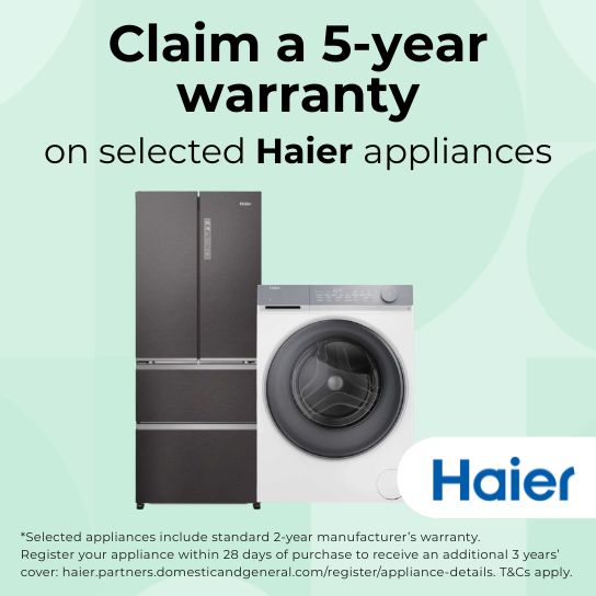 Claim a 5 year warranty