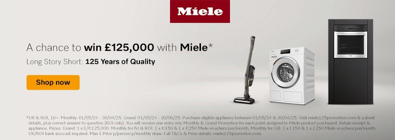 Miele Celebrates 125 Years with the chance to win £125K