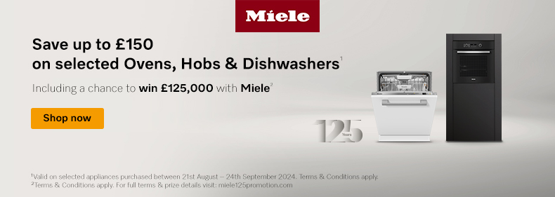 Miele Save up to £150 on selected Dishwashers