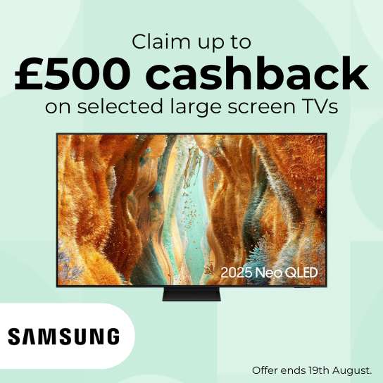 Claim up to £500 cashback