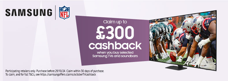 Claim up to £300 Cashback