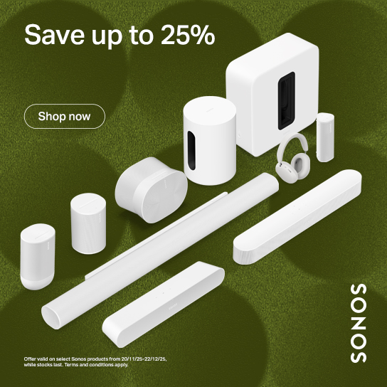 Save up to 25% on Sonos - discount applied