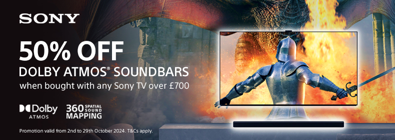 50% off Sony Soundbars with Sony TVs