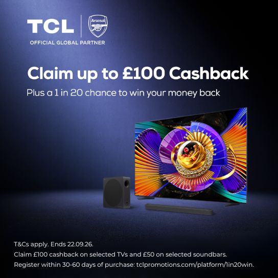 Claim £50 cashback with purchase