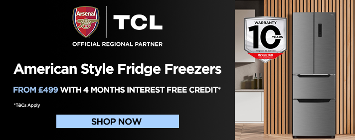 4 Months Interest Free Credit with American Fridge Freezers